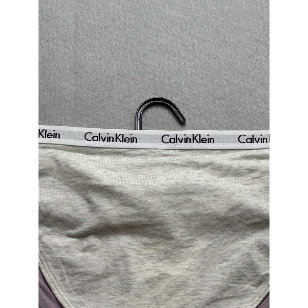Calvin Klein Women Panties Medium Purple Grey NWT 3-Pack Bikini Logo Waistband - Picture 9 of 9